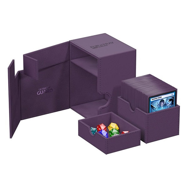 Ultimate Guard Flip'n'Tray Deck Case (Deck Box) 133+ Standard Size XenoSkin  Monocolor Purple (Lilla)