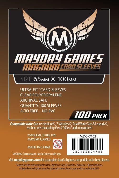7 Wonders Card Sleeves - Copper Magnum Ultra-Fit (65X100Mm) - 100 Sleeves  (7102)
