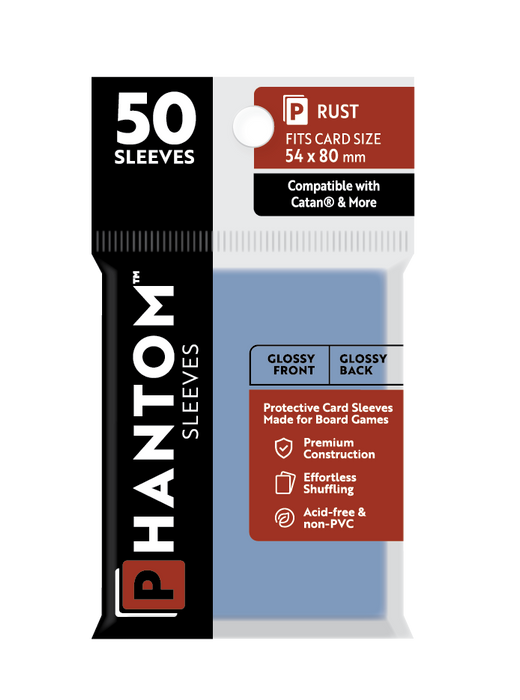 Phantom Sleeves: "Rust Size" (54mm x 80mm) - Gloss/Gloss (50)
