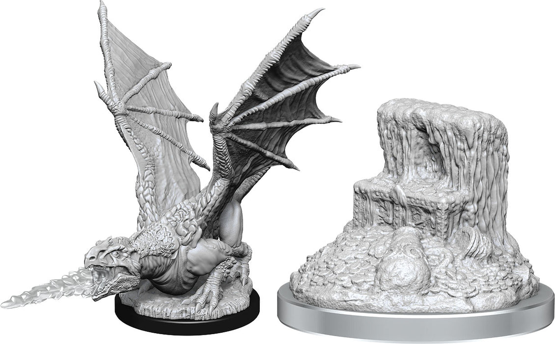 Dungeons & Dragons: Nolzur's Marvelous Unpainted Miniatures - W19 White Dragon Wyrmling