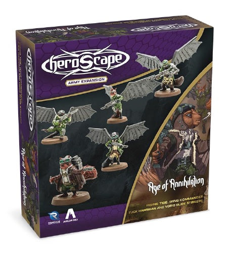 Heroscape: Rising Tide - Wing Commander Tuck Harrigan and Vorid Glidestriker Army Expansion - (Pre-Order)