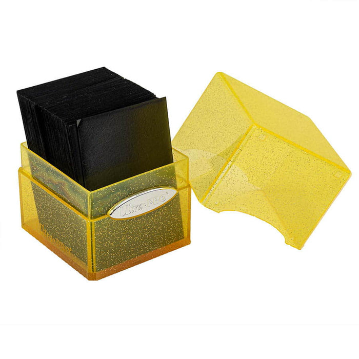 Satin Cube - Glitter Yellow