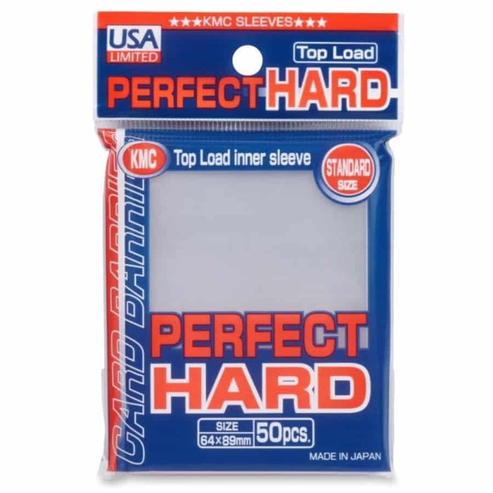 KMC Perfect "Hard" Size Sleeve - Clear - 50 sleeves