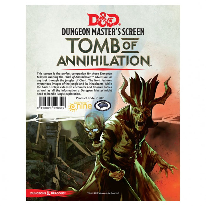 D&D: Tomb of Annihilation: DM Screen