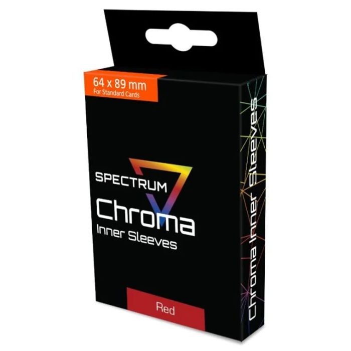 Deck Protector: Spectrum: Chroma Inner Sleeves: Red (100)