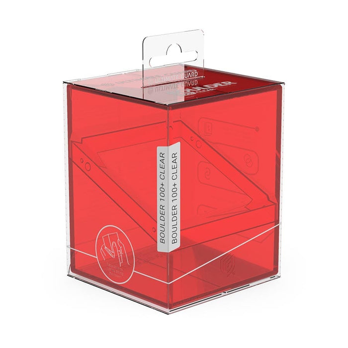 Deck Case 100+ Boulder: Clear Ruby - (Pre-Order)