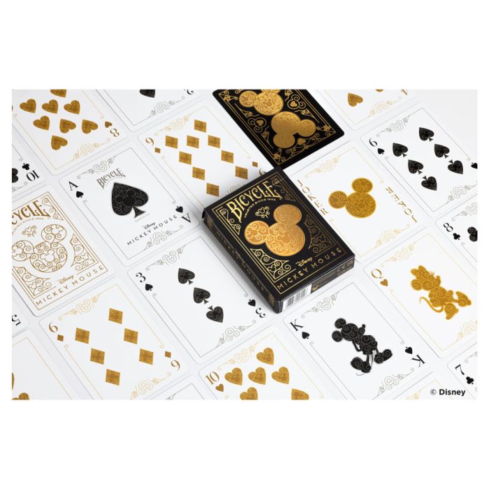 Playing Cards: Bicycle: Mickey Black & Gold