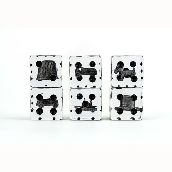 Oversized (22MM) Dice Set: Monopoly Token Inclusions - (Pre-Order)