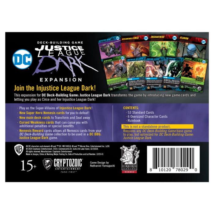 DC Comics - Deck Building Game: Justice League Dark Expansion - (Pre-Order)