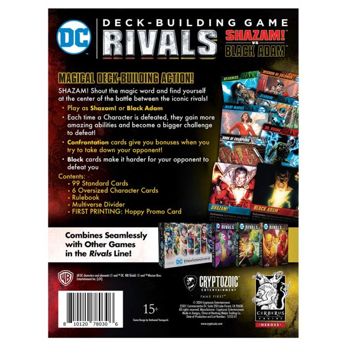 DC Comics - Deck Building Game: Shazam! Vs. Black Adam - (Pre-Order)