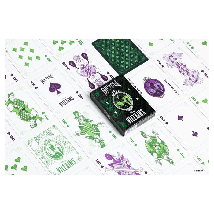 Playing Cards: Bicycle: Villains Green/Purple Mix