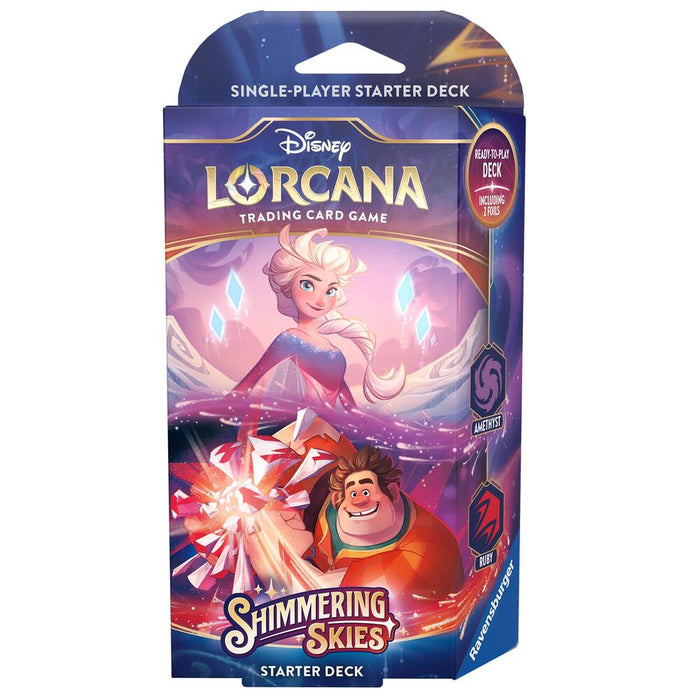 Disney Lorcana TCG: Shimmering Skies - Starter Deck - Amethyst & Ruby