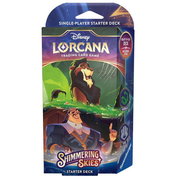 Disney Lorcana TCG: Shimmering Skies - Starter Deck - Emerald & Steel