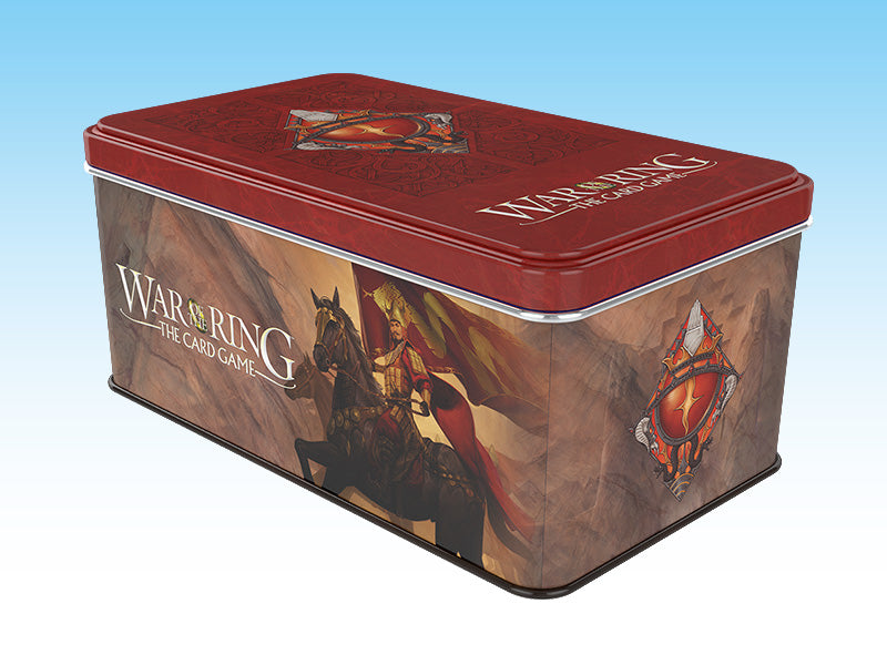 War of the Ring: Card Game - Shadow Card Box and Sleeves (Red Bannerman Version) - (Pre-Order)