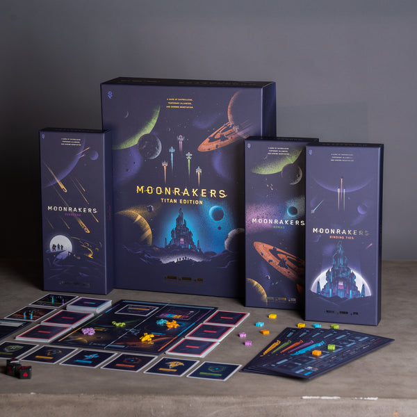 Moonrakers - The Titan Box + Base Game (Kickstarter Exclusive Gold Edition)