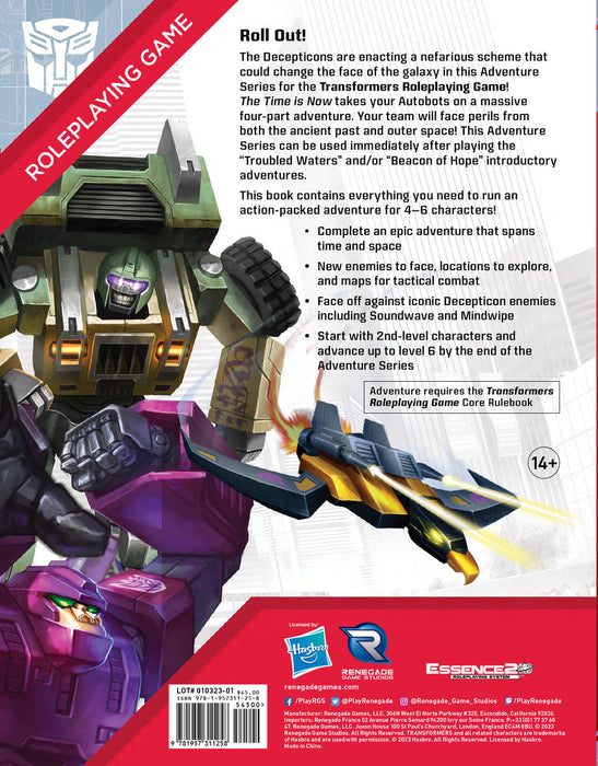 Transformers RPG: The Time is Now Adventure Book - Dent and Ding