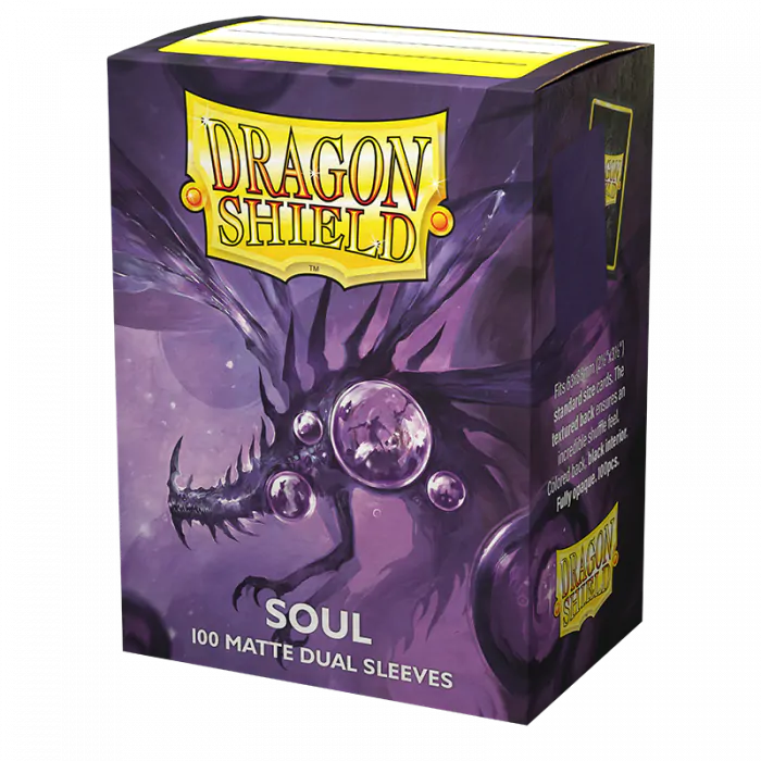 Dragon Shield: (100) Matte Dual - Metallic Purple / Soul