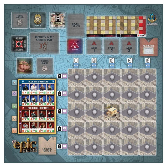 Tiny Epic Crimes: Game Mat