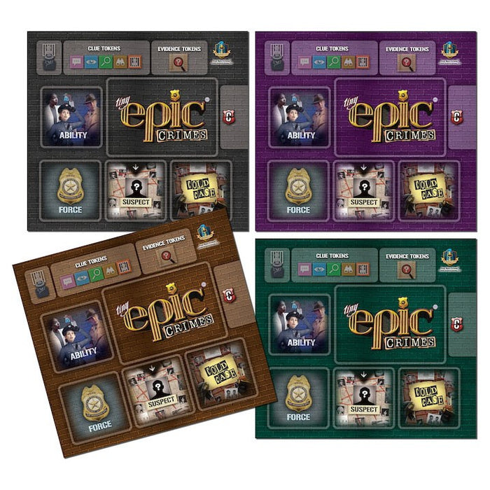 Tiny Epic Crimes: 4 Pack Player Mats