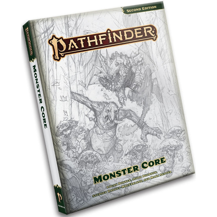 Pathfinder RPG (2E) - Monster Core - Sketch Cover