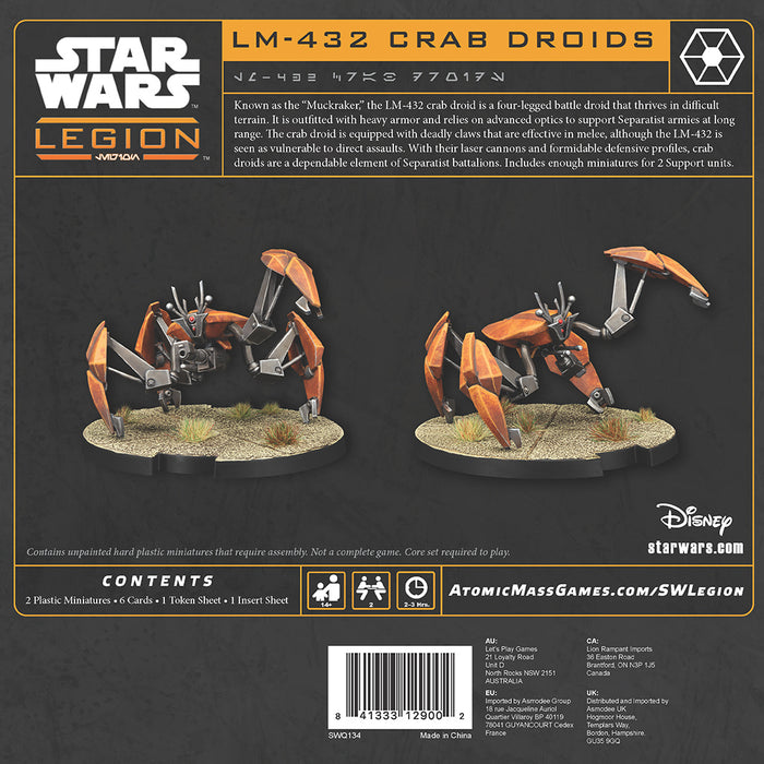 Star Wars: Legion - LM-432 Crab Droid Unit Expansion - (Pre-Order)