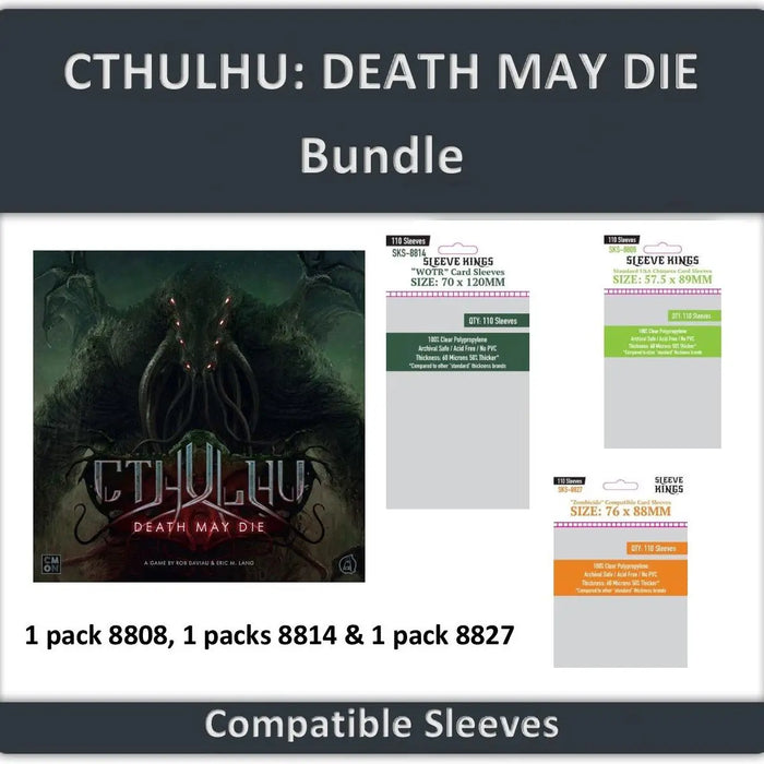 Sleeve Kings "Cthulhu: Death May Die" Compatible Sleeve Bundle