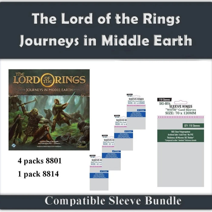 Sleeve Kings "The Lord of the Rings: Journeys in Middle-earth" Compatible Bundle Set