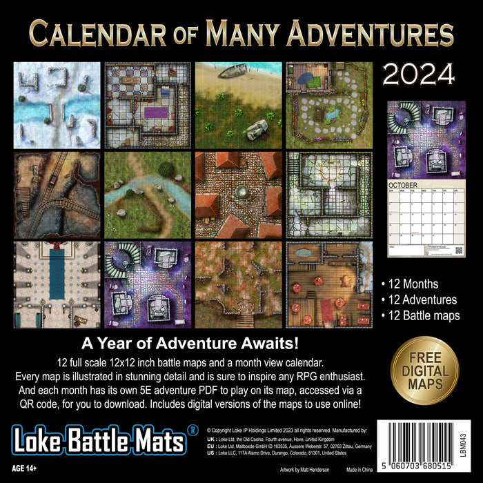 Calendar of Many Adventures