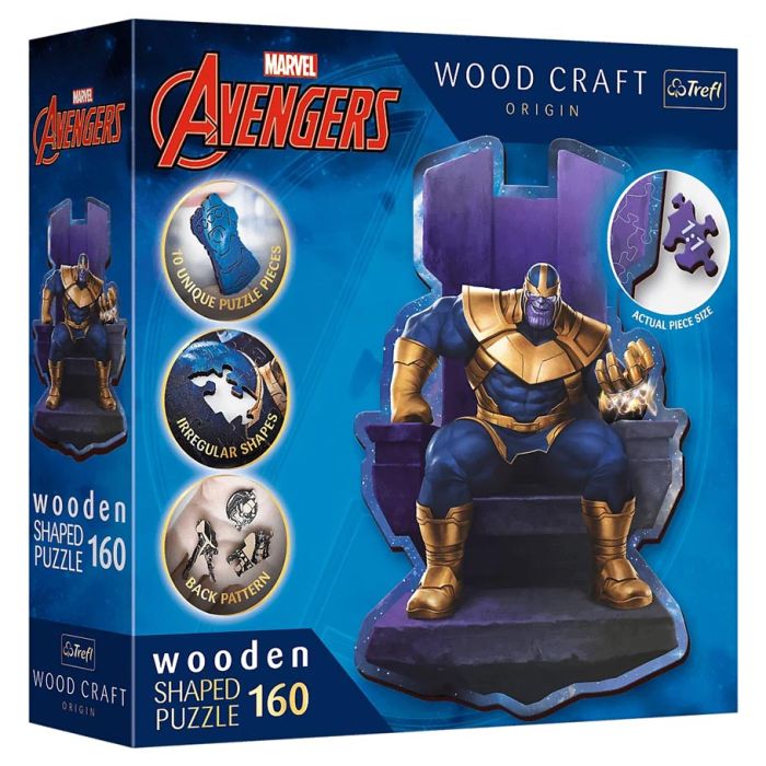 Puzzle - Marvel: Woodcraft: Thanos on Throne - 160 Piece