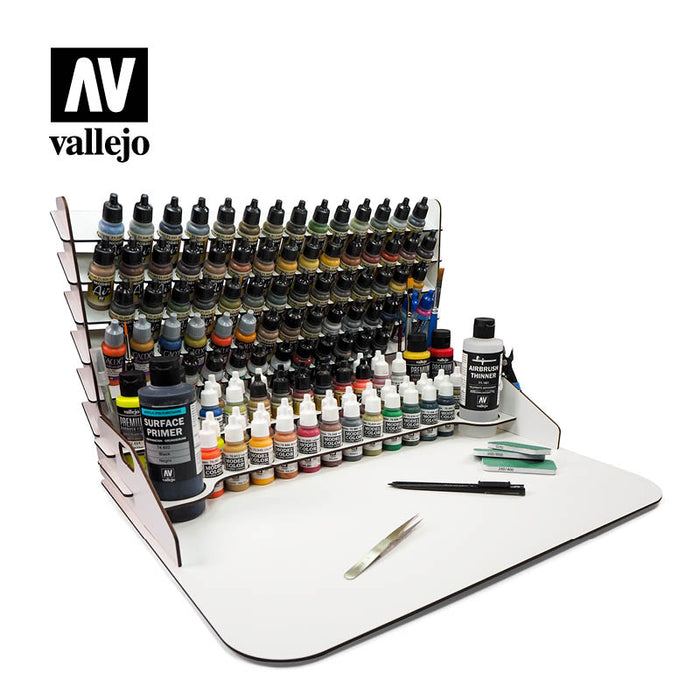 Paint Display and Work Station with Verticle Storage 50 x 37 cm