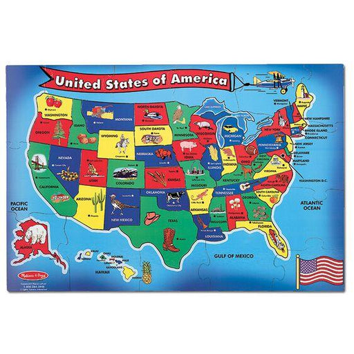 U.S.A. (United States) Map Floor Puzzle - 51 Pieces - Boardlandia