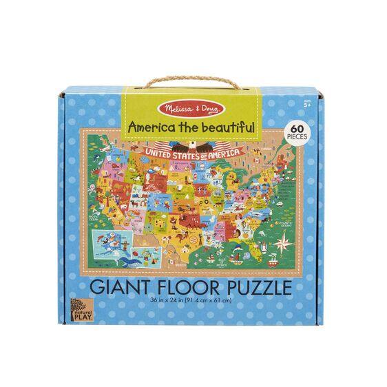 Natural Play Floor Puzzle: America the Beautiful - Boardlandia
