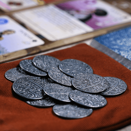 Pax Pamir Second Edition Metal Coins and Cloth Bag - Boardlandia