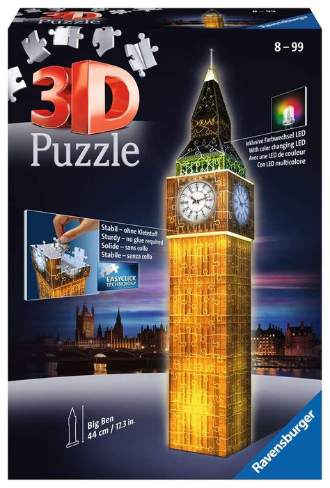 Big Ben 3D Puzzle - Night Edition - Boardlandia