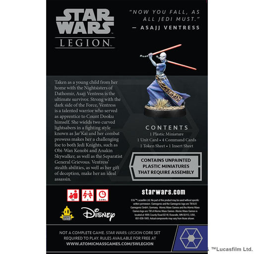 Star Wars: Legion -Asajj Ventress Operative Expansion - (Pre-Order) - Boardlandia