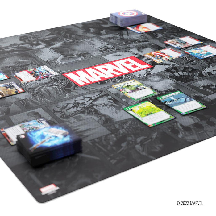 Marvel Champions Game Mat XL - Marvel Black - Boardlandia