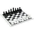 Black and Clear Glass Chess Set - Boardlandia