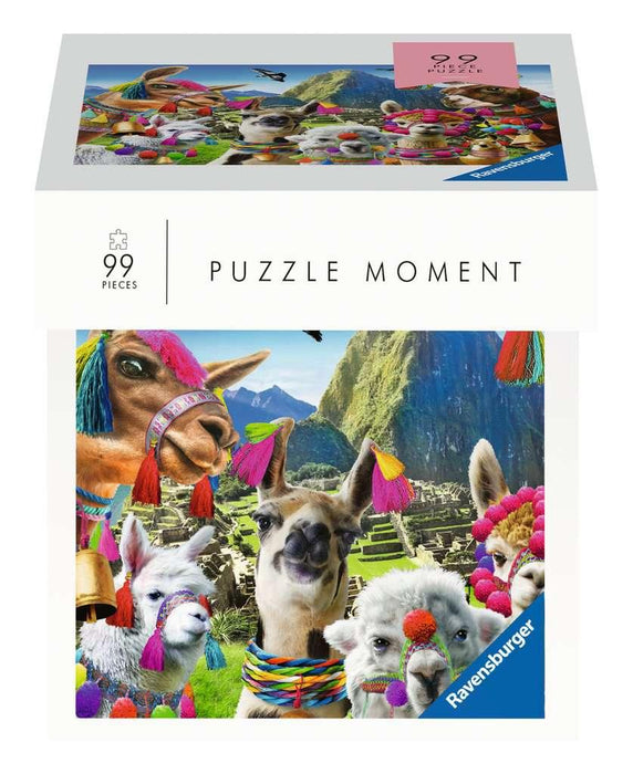99 Piece Puzzle Moments Jigsaw Puzzle - Llamas - Boardlandia
