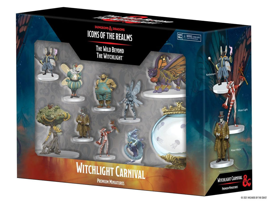 Dungeons & Dragons Fantasy Miniatures: Icons of the Realms Set 20 The Wild Beyond the Witchlight - Witchlight Carnival Premium Set - Boardlandia
