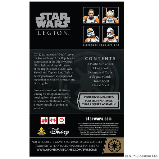 Star Wars: Legion - Clone Commander Cody Commander Expansion - (Pre-Order) - Boardlandia