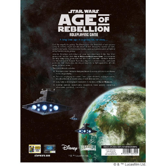 Star Wars - Age of Rebellion: Core Rulebook - Boardlandia