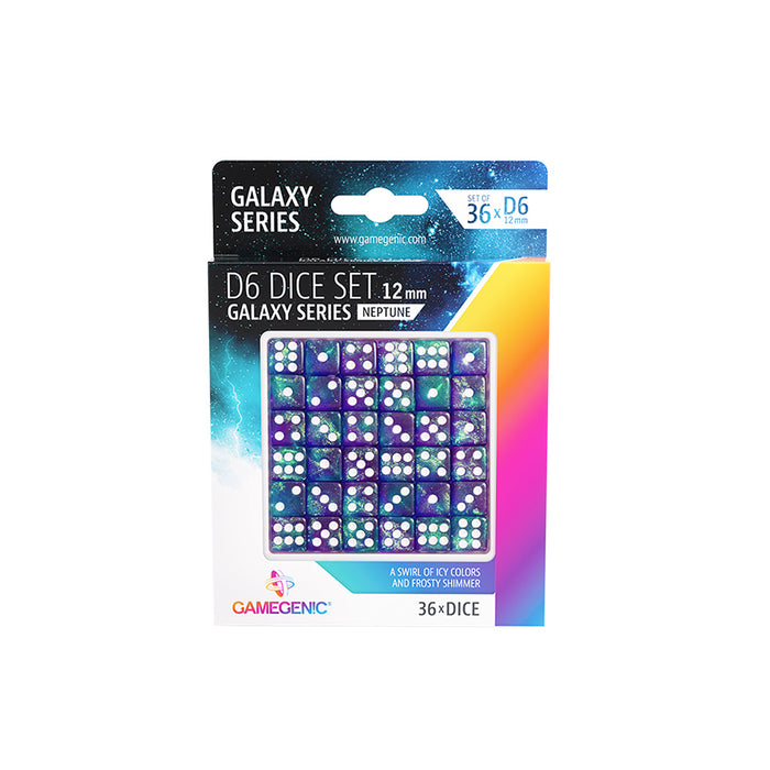 Galaxy Series - Neptune - D6 Dice Set 12 mm (36 pcs)