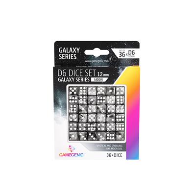 Galaxy Series - Moon - D6 Dice Set 12 mm (36 pcs)