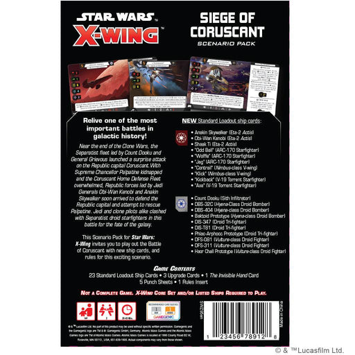 Star Wars - X-Wing 2nd ED - Siege of Coruscant Battle Pack - Boardlandia