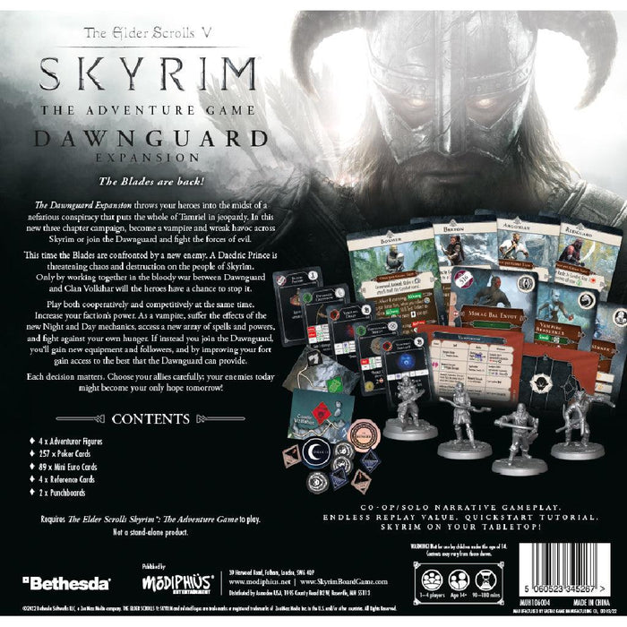 Elder Scrolls - Skyrim - Adventure Board Game - Dawnguard Expansion - Boardlandia
