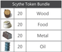 Scythe Realistic Resource Tokens - Boardlandia