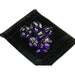 7ct Set Translucent Mini-Polyhedral Purple/White Dice - Boardlandia