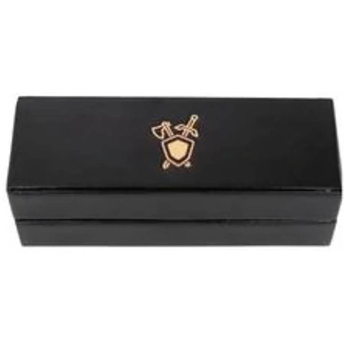 Role4Initiative - Faux Leather Dice Box and Rolling Tray With Gold Foil Fighter Logo