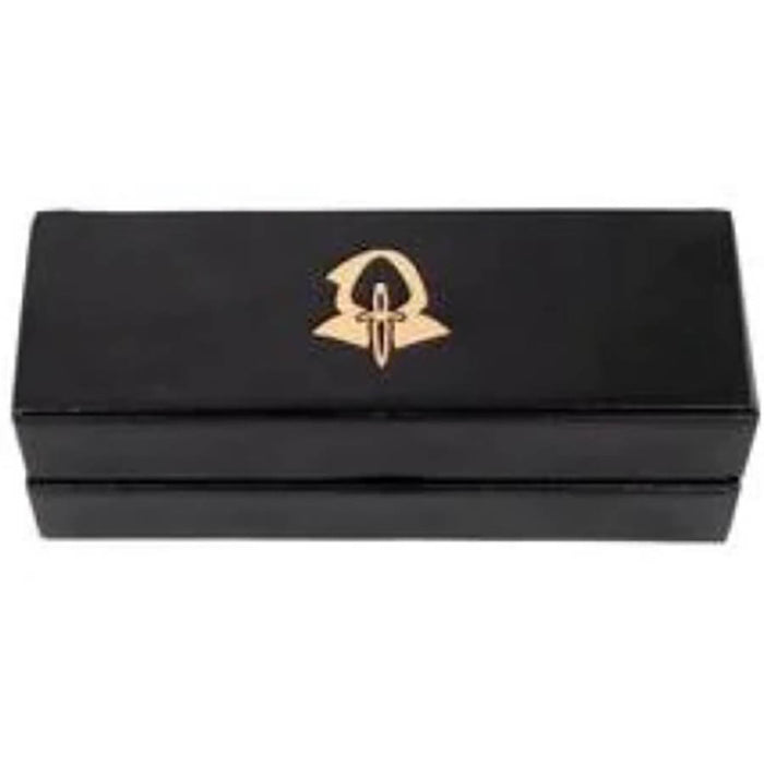 Role4Initiative - Faux Leather Dice Box and Rolling Tray With Gold Foil Rogue Logo