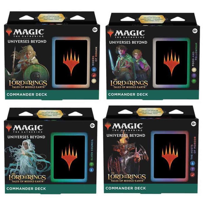 Magic the Gathering - Lord of the Rings - Tales of the Middle-Earth Commander Decks Bundle (4 Pack)